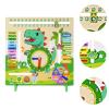 petsola Kids Daily Calendar Wooden Calendar and Teaching Clock for Children view 3
