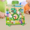 petsola Kids Daily Calendar Wooden Calendar and Teaching Clock for Children view 4