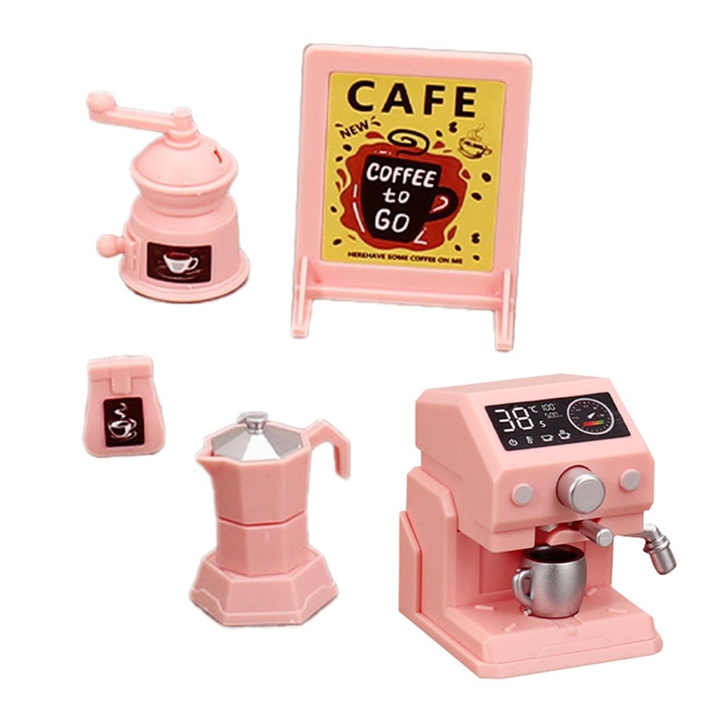 PETSOLA Miniature Coffee Maker Mini Appliances Decor Kitchen Toys Set
