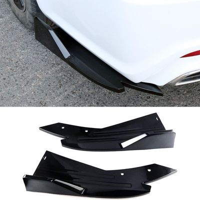 2Pcs Car Rear Bumper Canard Diffuser Protector for Toyota Highlander 2020-2024 2025 2026, Car Spoiler Body Guard Protector, Rear Aprons, Auto Exterior Decoration