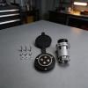 Aviation Connector 4 Pin DF30 Male and Female Kit Metal Threaded Electrical Terminal for LED Light Cable Chassis Socket 300V view 1