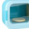PETSOLA 13 Pieces Kids Mini Set Microwave Oven Pretend Cooking Food Accessories Simulation Appliance Educational PP Material Suitable for Preschoo, Blue, 31Pcs view 3