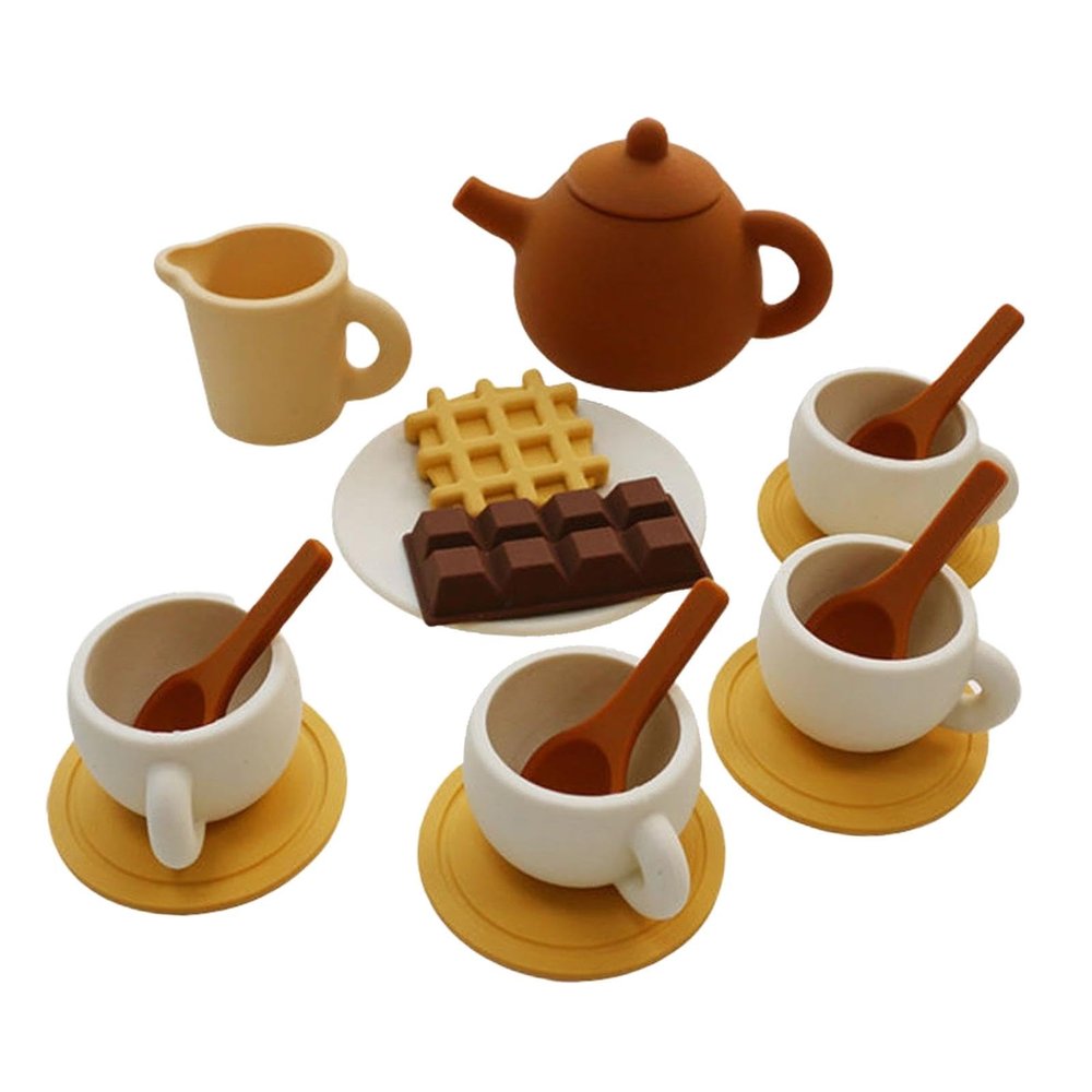 PETSOLA Afternoon Tea Toy Set Role Play Educational Kitchen Accessories for