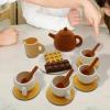 PETSOLA Afternoon Tea Toy Set Role Play Educational Kitchen Accessories for view 4