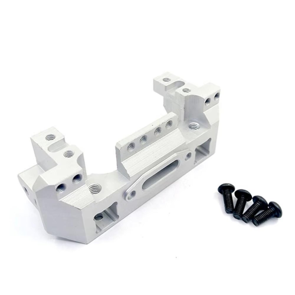 cvking RC Car Upgrade Parts for TRX4 1/10 RC Crawler Car Upgrade Modification Parts Accessories Aluminum Alloy Front Bumper Servo Mount