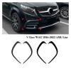 Front Side Wind Knife Compatible For Benz V Class W447 2016-2023 AMG Line Air Vent Spoiler Diffuser Splitter Auto Part Accessories view 2