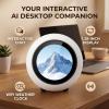 Zunate AI Desk Robot Companion with Voice Assistant, 1.28 Inch Display Smart Talking Toy, WiFi Weather Clock, Bluetooth 5.0 Music Video Player for Kids Adults view 3