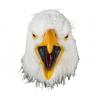Wsymxuo Bald Avian Headpiece Perforated Full Head Avian Headpiece Faux Hair Detail, Open Mouth Eagle view 1