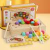 ZQsmgs Hedgehog Wooden Tapping Toy, Fine Motor Educational Toy view 3