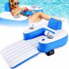 Ultimate Water Lounger with Joystick Propulsion, Dual-Motor Inflatable Pool Float with Backrest & Cup Holder, Perfect for Lakeside Relaxation and Pool Parties Rectangular(DualPropellers) view 1