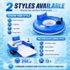 Ultimate Water Lounger with Joystick Propulsion, Dual-Motor Inflatable Pool Float with Backrest & Cup Holder, Perfect for Lakeside Relaxation and Pool Parties Rectangular(DualPropellers) view 3