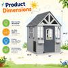 Aoxun Kids Outdoor Playhouse Wooden Cottage Play House for Kids Ages 3+ view 2