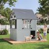 Aoxun Kids Outdoor Playhouse Wooden Cottage Play House for Kids Ages 3+ view 3