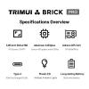TRIMUI Brick Pro Retro Gaming Handheld, Metal Pocket Console with 3.95-Inch IPS Screen, Rechargeable Portable Gaming Device (White, 256, GB) view 2