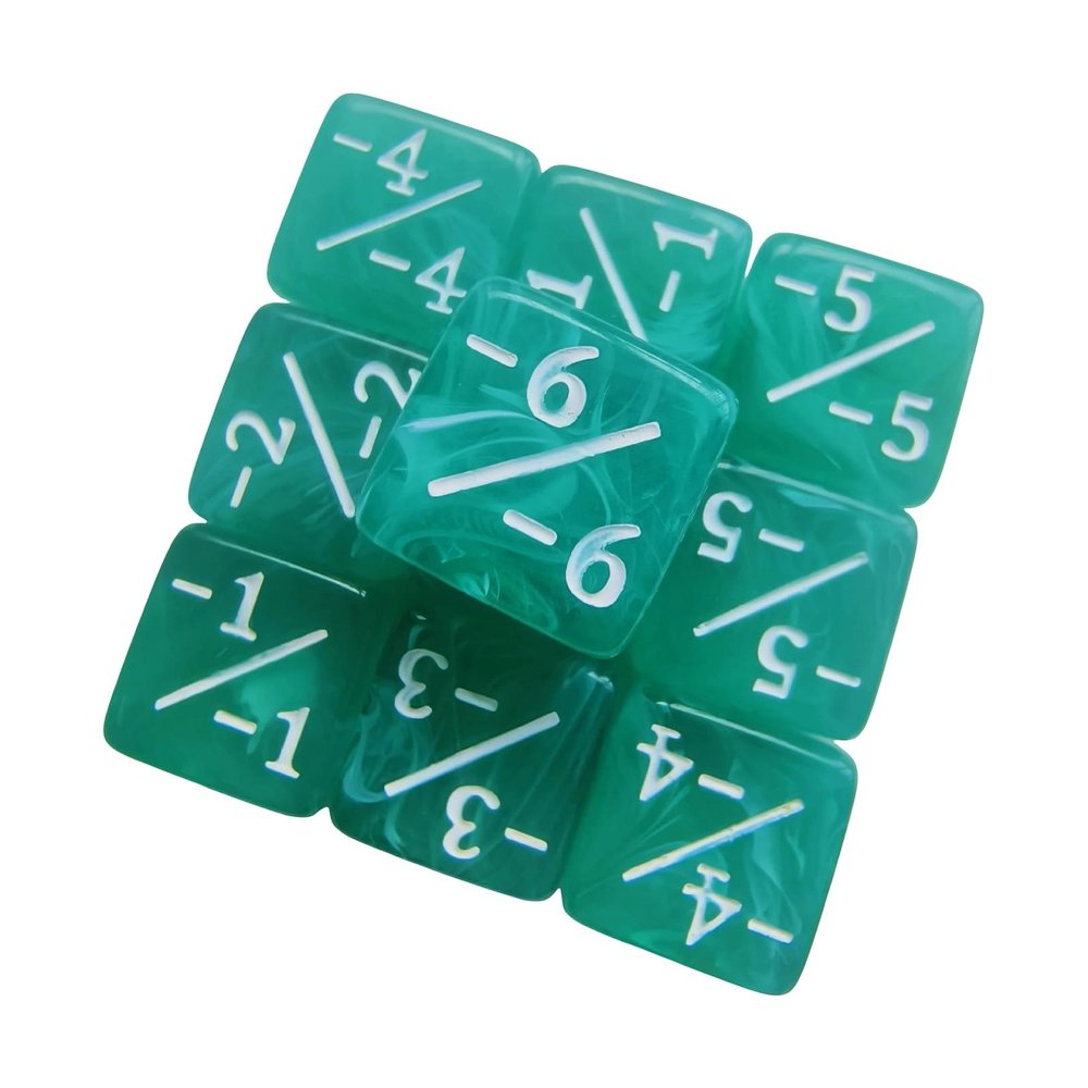JIAPIKA Classroom Activity Dices Set with Symbol Numbers, 16mm Acrylic Rolling Cubes, 25 Piece Tabletop Play for Group Use