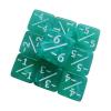 JIAPIKA Classroom Activity Dices Set with Symbol Numbers, 16mm Acrylic Rolling Cubes, 25 Piece Tabletop Play for Group Use view 1