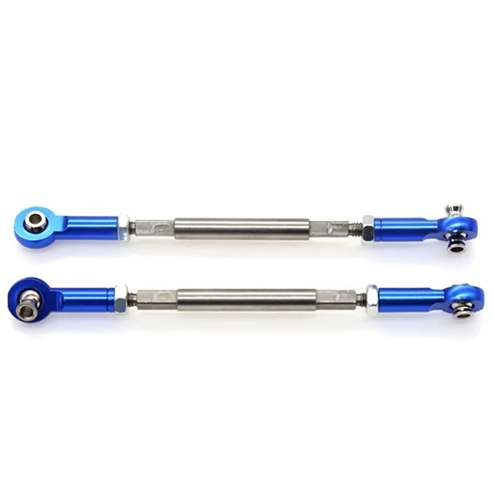 Compatible with Traxxas for Unlimited for Desert for Racer 1/7 RC Cars 2 Pcs Metal Adjustable Front Steering Rod Link Accessories 8547 Linkage