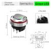 FXPCGZISH 22MM Round Rocker Switch, high Current 16A, 2NO/2NO2NC Optional, Chrome-Plated Button or Oxidized Black Button Optional 5-24V 2 Positions(4pin G(Silver Key),2NO2NC) view 2