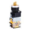 FXPCGZISH LA38-11XD/2 Rotary Push Button Switch with lamp 22MM 2 Position 3 Position Latching LED knob switches Multicolor Optional(Yellow,2P1NO 1NC-24V) view 1