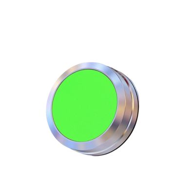 FXPCGZISH Button Switch Control Start Stop Self Reset No Lamp Normally Open Normally Closed Screw Pin Connection Without Lamp Momentary(A-Green,1NO)