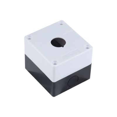 FXPCGZISH Waterproof Button Box Switch Control Box 123 Hole Industrial Switch Indicator Box Emergency Stop Push Button Switch Box 22mm(1 Hole)