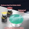 FXPCGZISH Mushroom Button Switch Waterproof Latching Momentary Self Reset Locking Panelboard Power Start Switch Red Green 10A 1NO1NC 22mm(Yellow,1NO1NC) view 2
