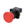 FXPCGZISH 22mm XB2-EA Push Button Switch Start/Stop Black/White Arrow 10A/415V Self-Reset/Momentary Symbol Button Switch(Stop 1) view 1