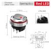 FXPCGZISH 22MM Round Rocker Switch, high Current 16A, 2NO/2NO2NC Optional, Chrome-Plated Button or Oxidized Black Button Optional 5-24V 2 Positions(4pin R(Silver Key),2NO2NC) view 2