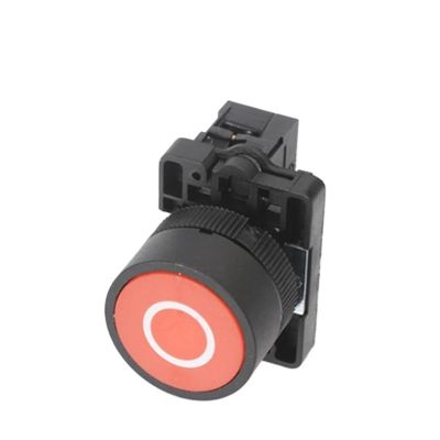FXPCGZISH 22mm XB2-EA Push Button Switch Start/Stop Black/White Arrow 10A/415V Self-Reset/Momentary Symbol Button Switch(O)