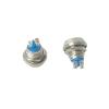 FXPCGZISH Metal Button Switch 12mm Waterproof Small-Sized Round Miniature Reset Momentary Spherical Ball Circle Head Switching 1NO Screw(Black) view 4