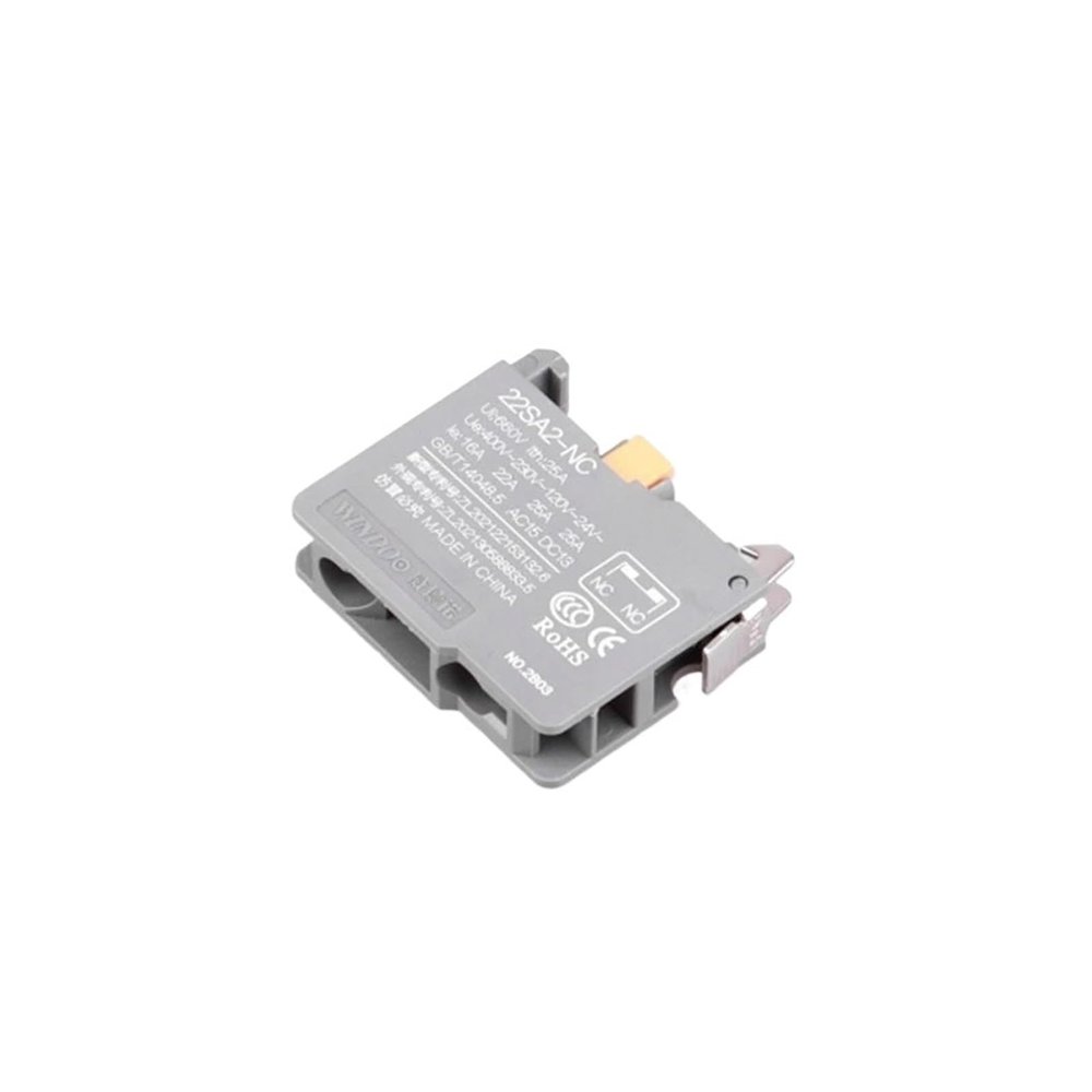 FXPCGZISH Button Switch Control Start Stop Self Reset No Lamp Normally Open Normally Closed Screw Pin Connection Without Lamp Momentary(1nc,1NO)