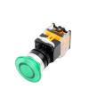 FXPCGZISH 22mm LA38 Round Power Button Switch, 1NO/1NC instantaneous Button Switch with Light, 220V LED Indicator(Green-01,Self Lock) view 1