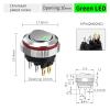 FXPCGZISH 22MM Round Rocker Switch, high Current 16A, 2NO/2NO2NC Optional, Chrome-Plated Button or Oxidized Black Button Optional 5-24V 2 Positions(6pin G(Silver Key),2NO2NC) view 2