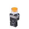 FXPCGZISH XB2-BW33B1C BW3361C Illuminated Knob Switch 2 Gears 3 Gears Normally Open Normally Closed Mechanical Button Switch Self-Lock LED Button Switch(Yellow,12V) view 1
