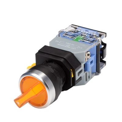 FXPCGZISH 22mm LA38 Illuminated Pushbutton Switch Self-Locking Reset Flat Switch 24 220V Red Green Start Mushroom Knob with Light Self-Locking(Light 3 position-02,12V)