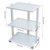 3-Tier Stand Tray Trolley,Treatment Beauty Storage Rolling Trolley Cart with Wheels,Spa Salon Storage Equipment Organizer for Bathroom, Laundry, Bedroom, Load-Bearing 330lbs view 2