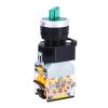 FXPCGZISH LA38-11XD/2 Rotary Push Button Switch with lamp 22MM 2 Position 3 Position Latching LED knob switches Multicolor Optional(Green,3P 1NO 1NC -6V) view 1