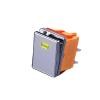 FXPCGZISH 4pin Drawing Process Aluminum Oxidation of Key 16A 250VAC DPDT Aluminum Panel Waterproof Rocker Switch(Yellow(Silvery Panel,110V) view 1