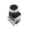 FXPCGZISH 1PCS Push Button Switch LA38-11BN LA38-11BNZS NO/NC Momentary/Latching 22mm 4 Screws Round Panel Cutout 2 Position Knob Switch (Color : Preto, Size : Self Reset) view 1