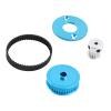 Yosoo Health Gear RC Car Belt Drive Gear Set with Hard Anodized Aluminum Alloy and Rubber Belt, Transmission Ratio 16:40 57T 114mm for TT02 Remote Control Car view 4