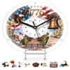 DIY Acrylic Puzzle Clock Kit 10 in, Spirit of Independence Clock Puzzles view 1