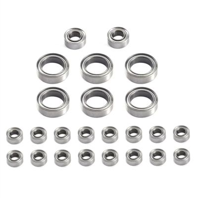 AQWBTYD RC Car Upgrade Parts Compatible with FMS for FCX24 1/24 RC Crawler Car Upgrade Parts Spare Replacement Accessories 24Pcs Steel Ball Bearing Set