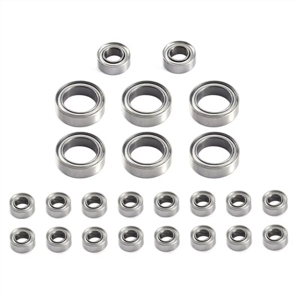 AQWBTYD RC Car Upgrade Parts Compatible with FMS for FCX24 1/24 RC Crawler Car Upgrade Parts Spare Replacement Accessories 24Pcs Steel Ball Bearing Set