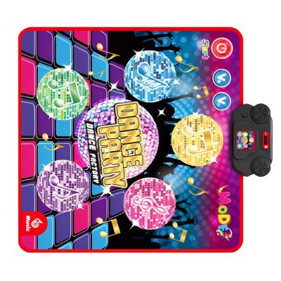 Fpbiagoq Portable Foldable Dance Pad with Built in Sound Effects for Active Play Music Rhythm Exercise Mat Foldable Dance Game Mat