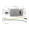RS555 10 Teeth DC Motor 24V High Speed Motor view 2