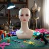 Qianly Mannequin Head Cosplay Mannequin Head with Shoulders Sturdy for Jewelers view 2