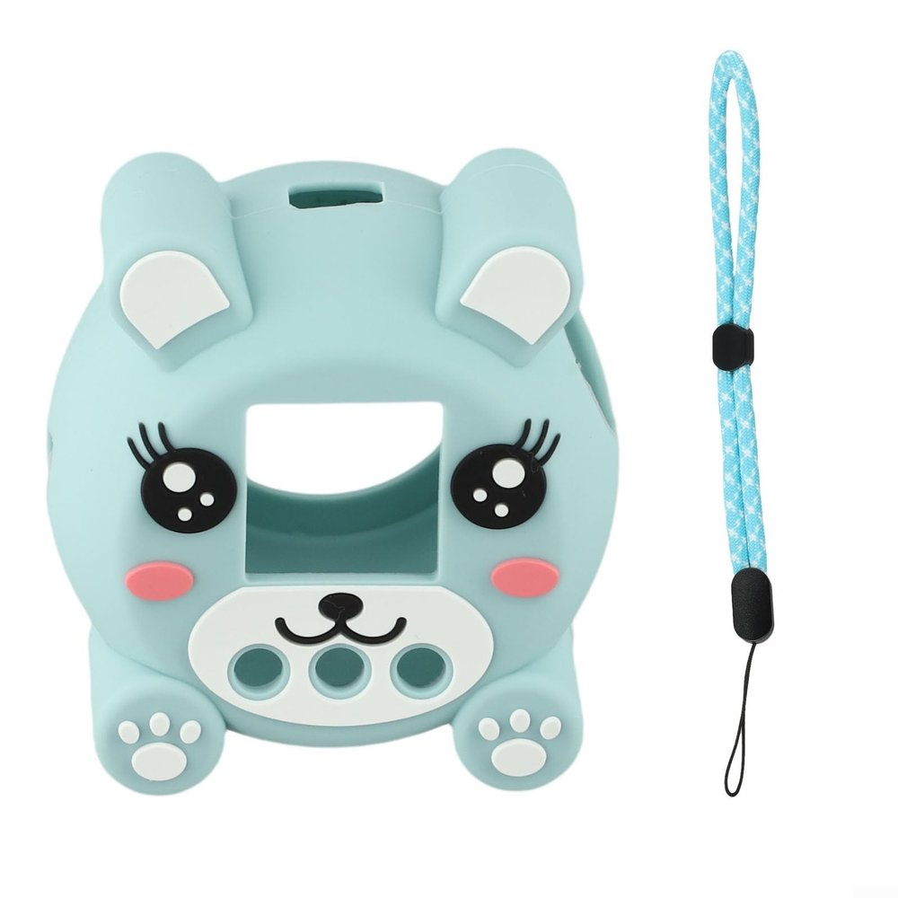 Shophubio Silicone Protective Case for Punirunes Interactive Digital Toy, Soft Skin Cover with Precise Cutouts, Shockproof Guard Shell, Pink and Blue(Blue)