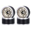 4Pcs 1.9 Aluminum Beadlock Wheel Rims Adjustable Offset 12mm Hex view 1