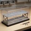 TWTCZOZ Children Parking Garage Model Display Acrylic Dust Cover Miniature Parking Lot Toy Two-Level Parking Garage Scale Diorama Suitable for Desk Cabinet Shelf Collection 20cmx10cmx10cm view 3