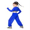 Miaeowve Kids Girls Race Car Driver Costume Checkerboard Print Racing Suit Rhinestone Karting Suit Royal Blue 8 Years view 2
